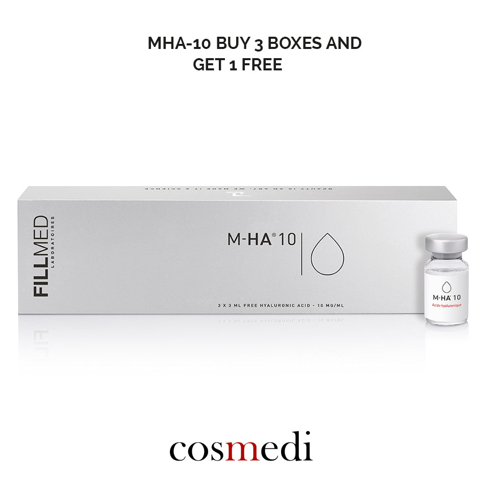 Fillmed BUY 3  M-HA 10 Hyaluronic Acid (3 x 3ml) AND GET 1 FREE