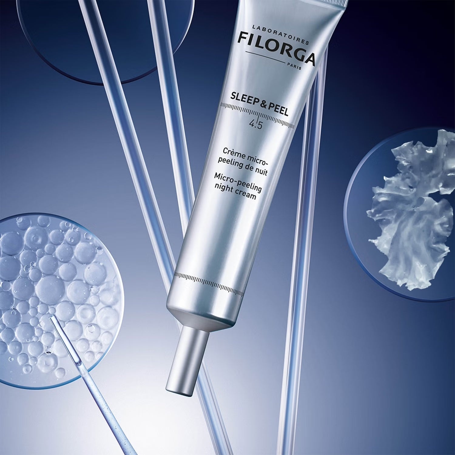 FILORGA SLEEP & PEEL 4.5 - Anti-ageing AHA + BHA micro-peeling night cream for refined skin texture 40ml