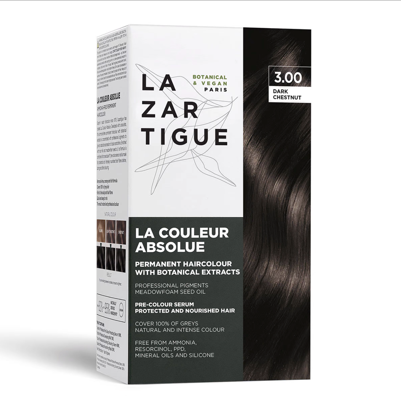 Lazartigue LA COULEUR ABSOLUE 3.00  DARK CHESTNUT (KIT)