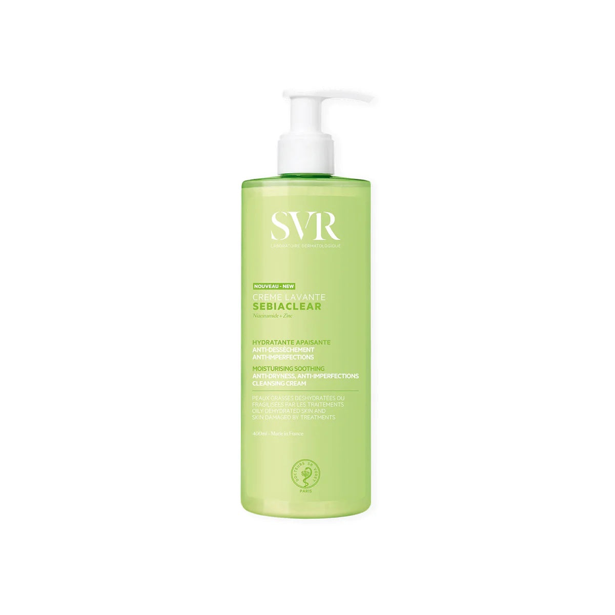 SVR SEBIACLEAR Crème Lavante (Face + Body) - Oily & Blemish Prone Skin (400ml)