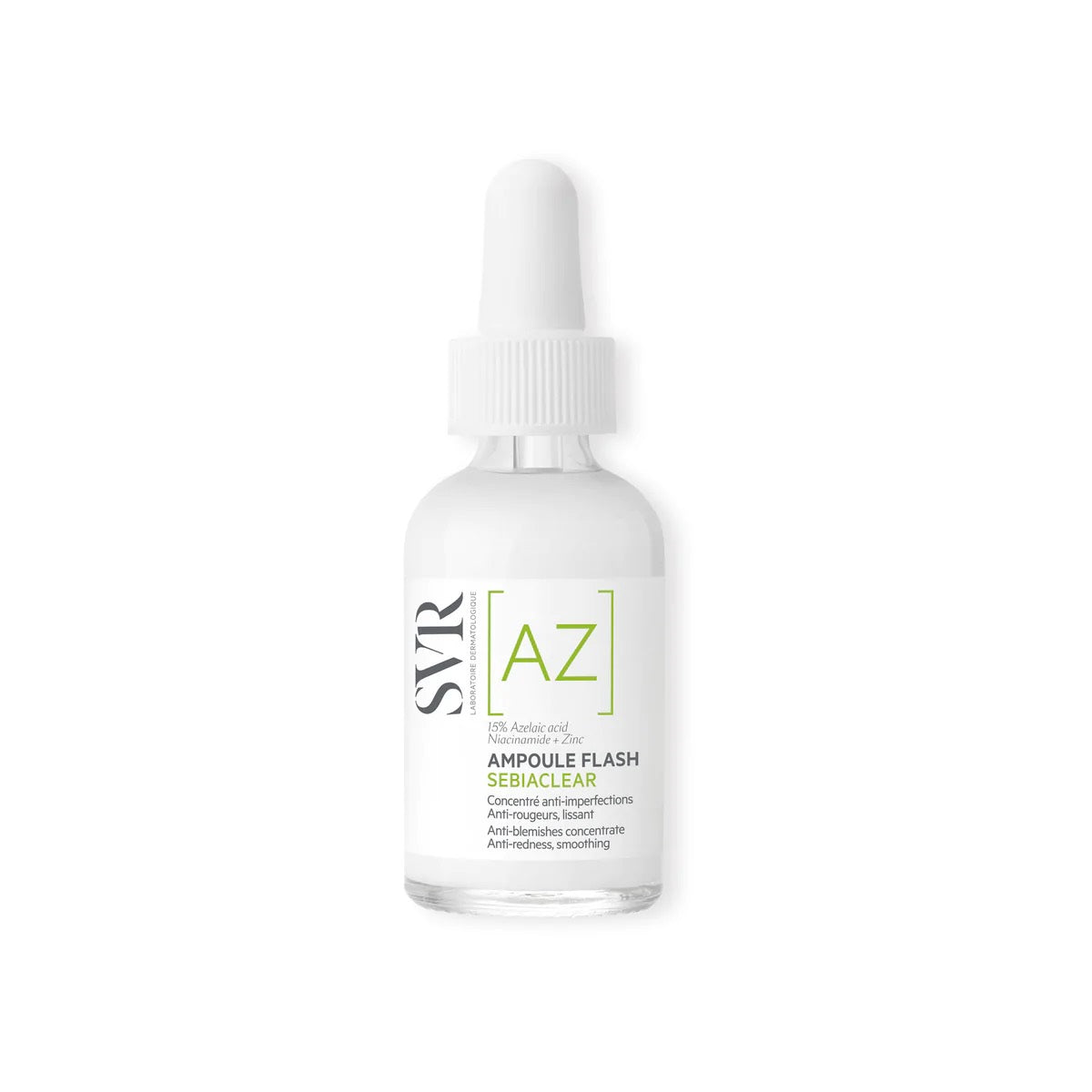 SVR SEBIACLEAR Ampoule [AZ] Flash Azelaic Acid Anti-Blemish Concentrate ( 30 ML)