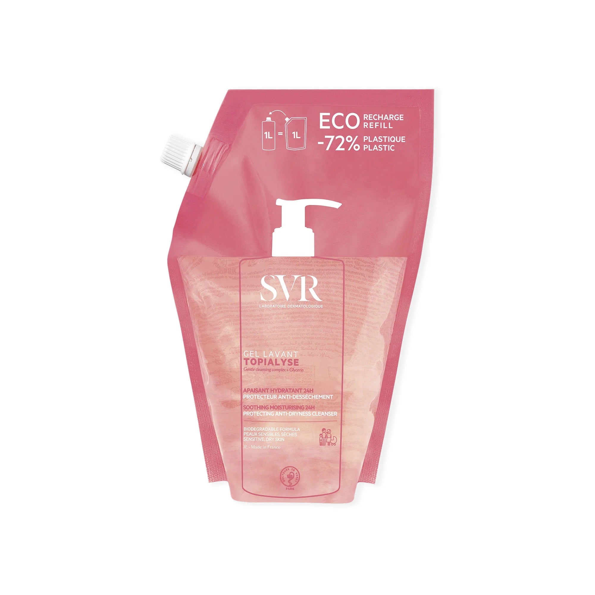 SVR TOPIALYSE Wash-Off  Cleansing Gel (1L) REFILL 